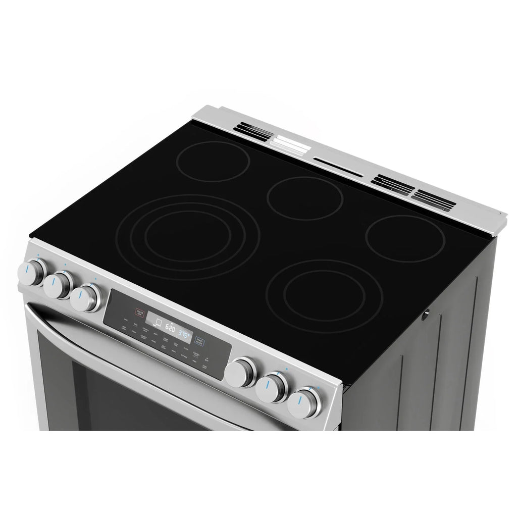 Midea 30-In Slide-In Electric Range with Wi-Fi Connectivity and Fan Convection, Stainless Steel,  MES30S2AST - image 3