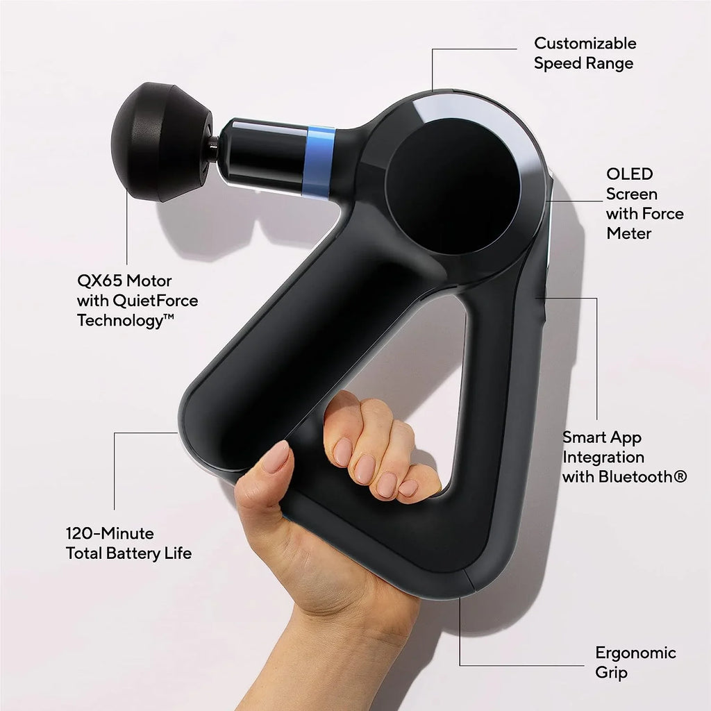 TheraGun Elite Ultra-Quiet Percussion Massage Gun for Deep Tissue Muscle Pain Relief, Handheld Electric Massager Perfect for 