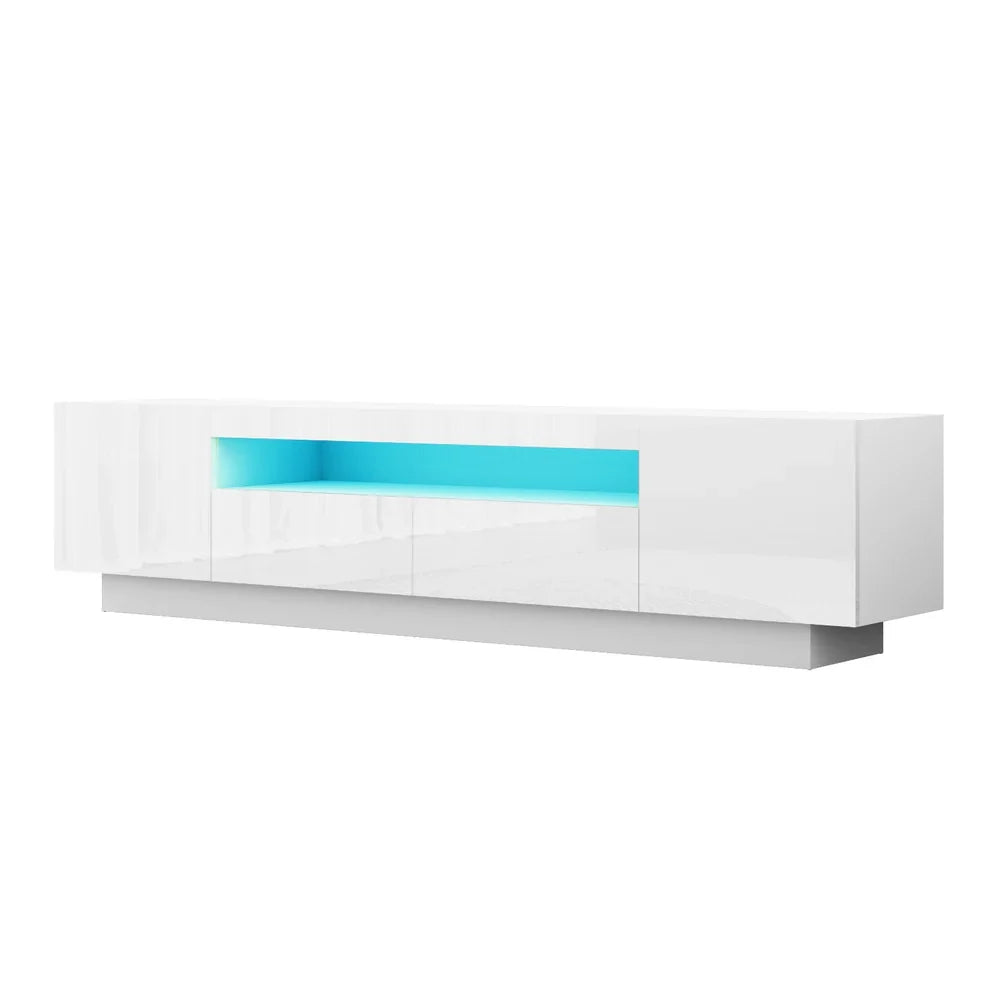 Artiss TV Unit Entertainment Unit Storage Drawer RGB LED 180cm White - image 1
