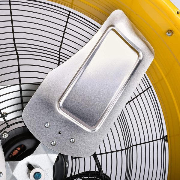 24 Inch Grade UL Listed High Velocity Movement Heavy Duty Drum 3 Speed Air Circulator Fan 7800 CFM Industrial, Commercial, Re
