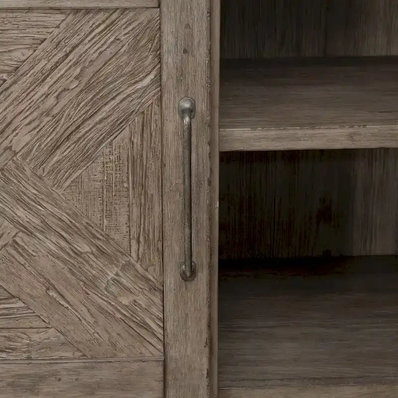 Skyview Lodge Cobblestone Oak Armoire - Spacious Bedroom Storage (54" W x 20" D x 75" H) - image 12