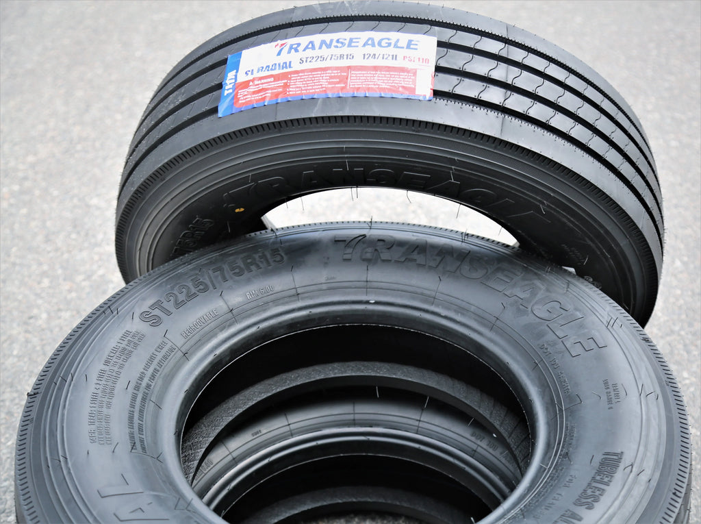 Set of 4 (FOUR) Transeagle All Steel ST Radial ST 225/75R15 Load G (14 Ply) Trailer Tires - image 3