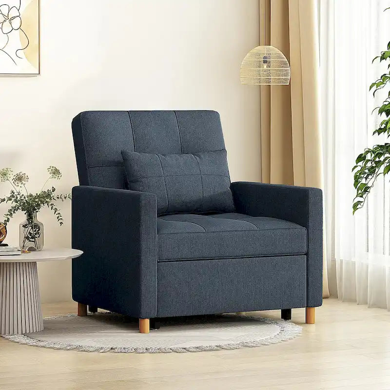 AECOJOY 3-in-1 Convertible Sleeper Sofa Chair with Pillow and Adjustable Backrest - image 38