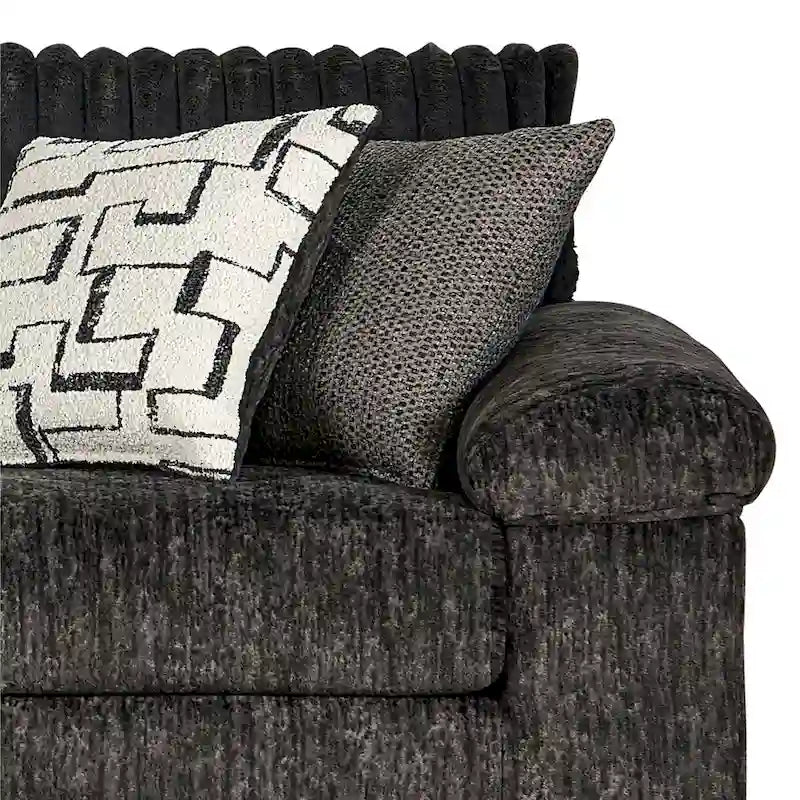 Roundhill Furniture Nason Wide Wale Corduroy Sofa, Loveseat, and Cuddle Chair Collection - image 25