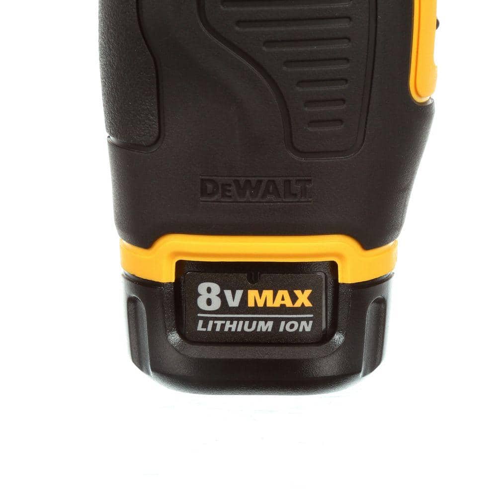 8V MAX Cordless Gyroscopic Screwdriver with Adjustable Handle. (2) 1.0Ah Batteries. Charger. and Bag DCF680N2 - image 9