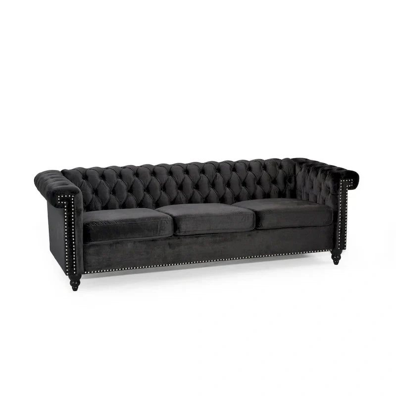 Christopher Knight Home Parkhurst Velvet Tufted Sofa - image 6