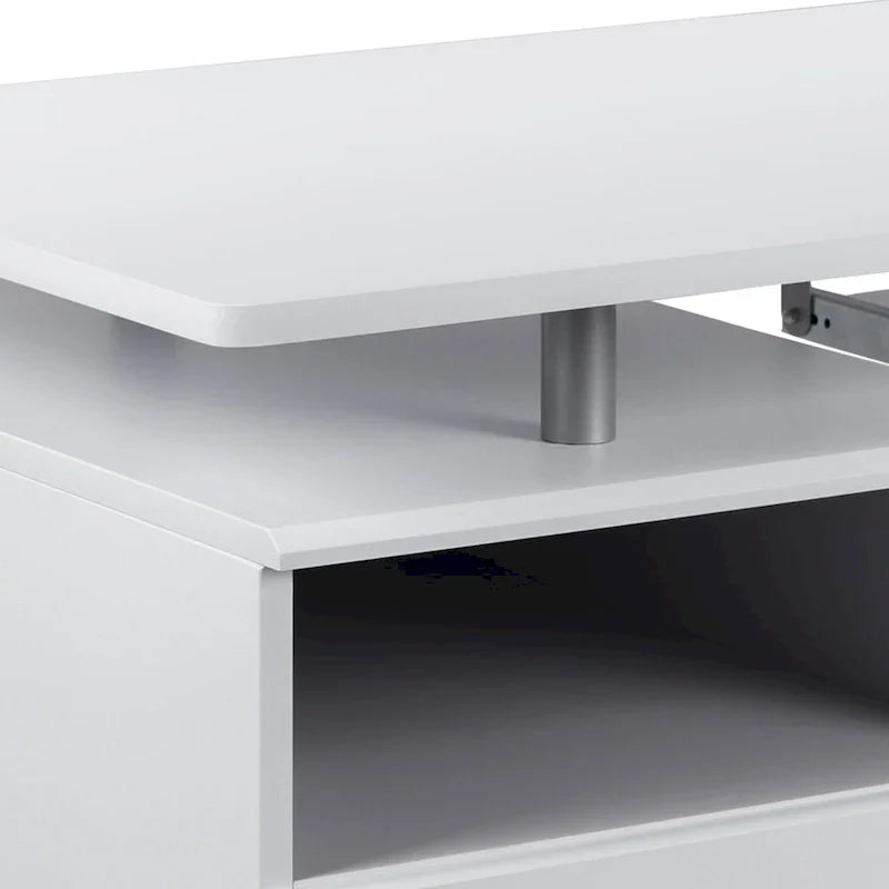 3-Drawer Pedestal Computer Desk with Keyboard Tray - image 33