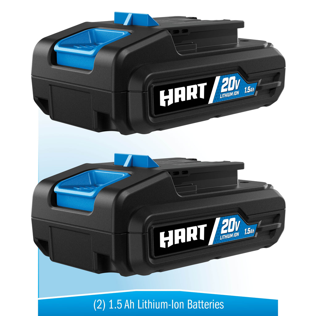 HART 20 Volts 4-Tool Battery-Powered Combo Kit, (2) 1.5Ah Lithium-Ion Batteries - image 14