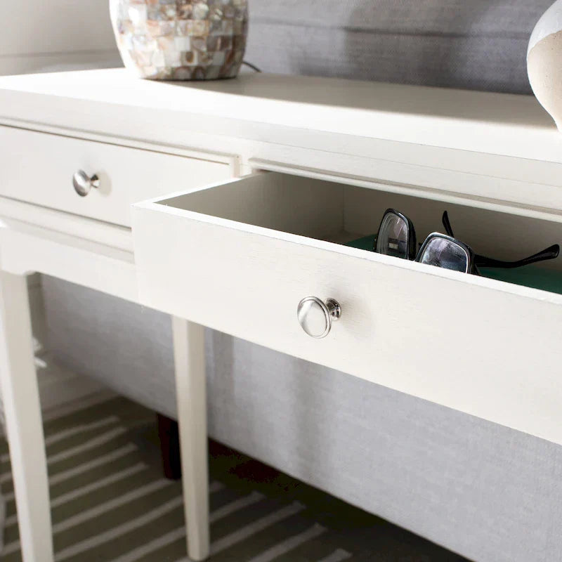 SAFAVIEH Affie 2-Drawer Console Table - Dimensions: 35.5" W x 13" D x 29.5" H - image 4