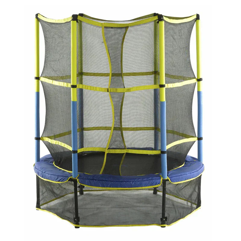 Upper Bounce 55′′ Kids Trampoline with Safety Enclosure – No-Spring Bungee System, Easy Assembly - image 1