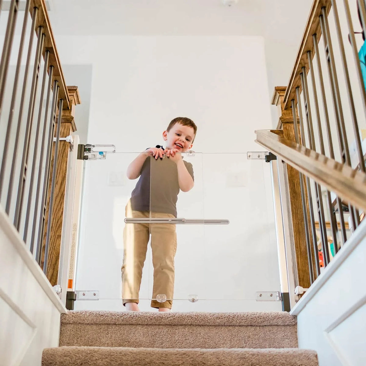 Crystal Designer Baby Safety Gate - Meets Tougher European Standards - Modern Design and Unparalleled Safety - Beauty & Safety Together at Last - Simple Installation / Hardware Mount - image 8