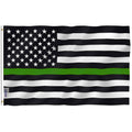 Fly Breeze 3x5 Foot Thin Green Line USA Flag - image 1