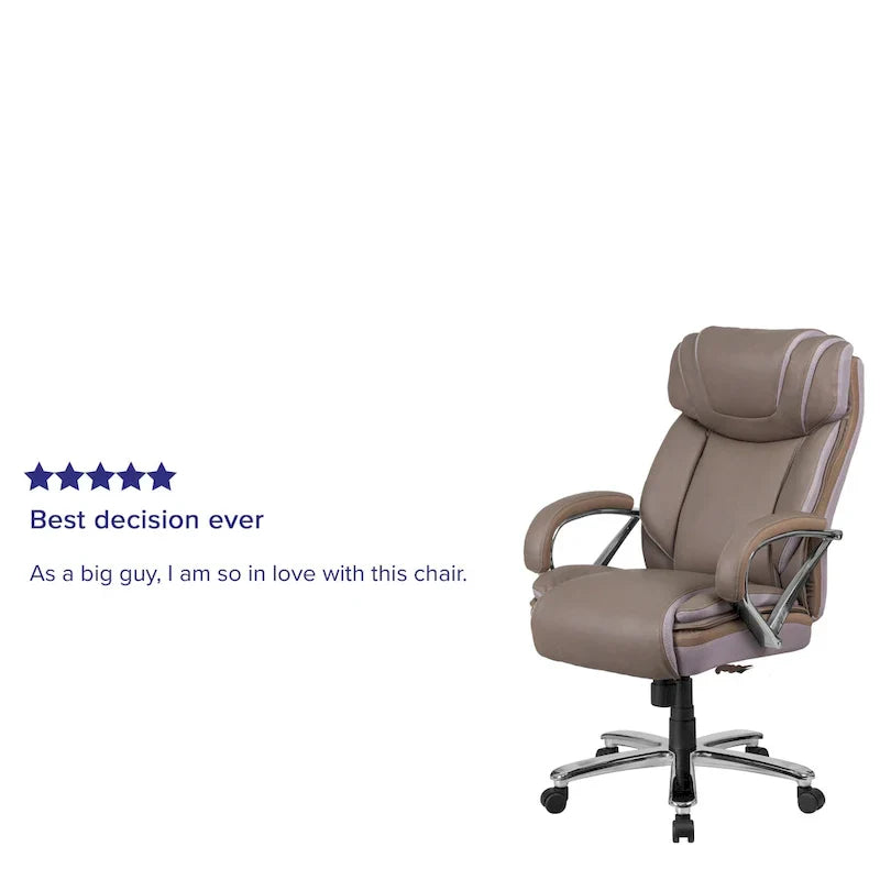 Executive Ergonomic Swivel Office Chair for Big & Tall with LeatherSoft Upholstery - image 35