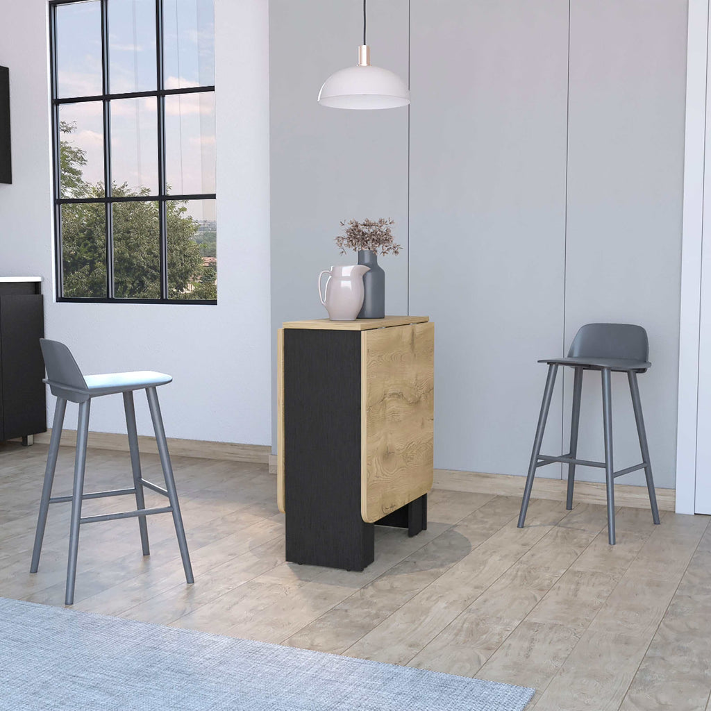 DUOSONG Kailua Folding Dining Table, Space-Saving, Foldable In 3 Forms Multicolor Engineered Wood Furniture Primary Living Space Cabinets - image 1
