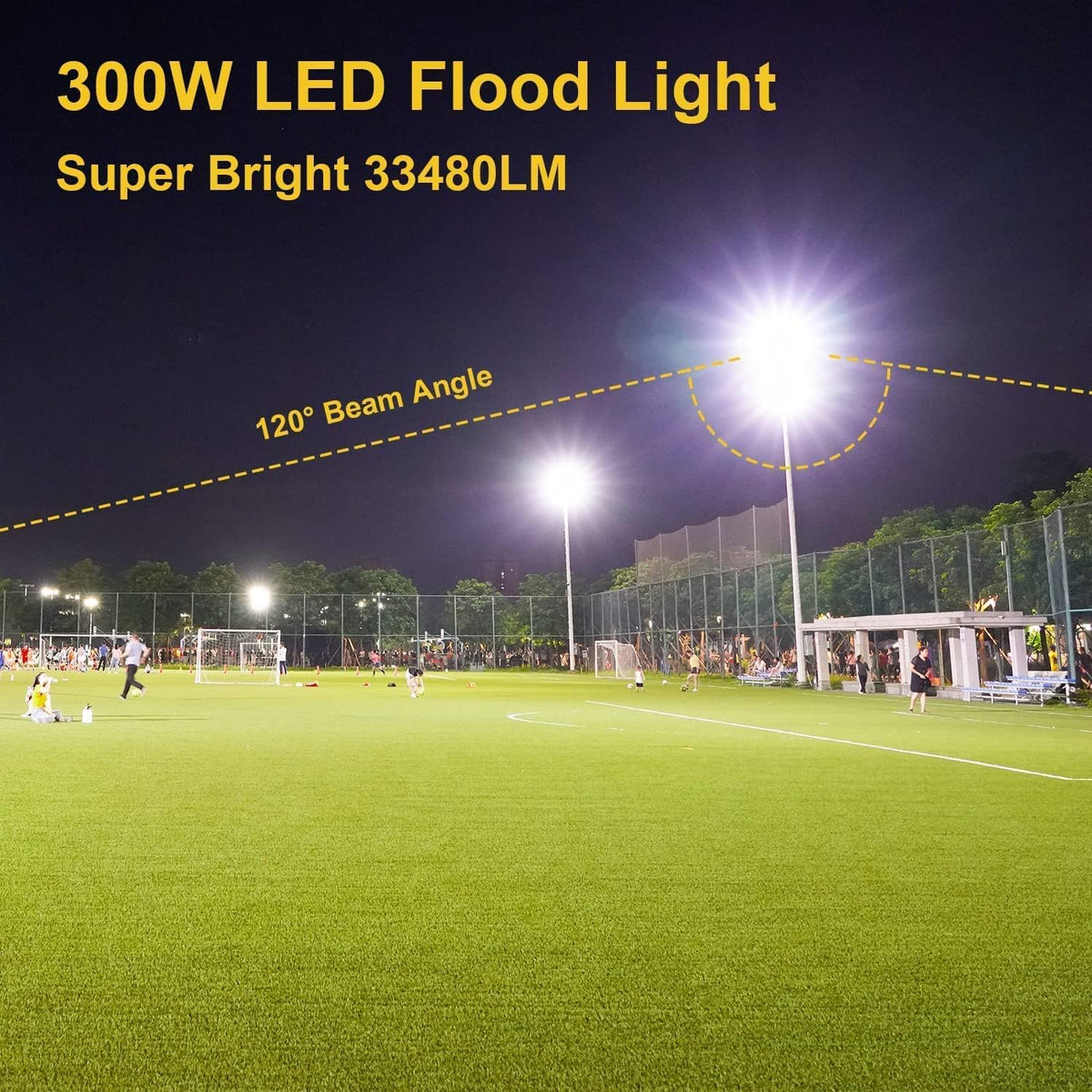 3 Pack 200W LED Flood Light,Super Bright Exterior Security Lights With Plug,IP66 Waterproof Outdoor Flood Light, 22800lm 5000