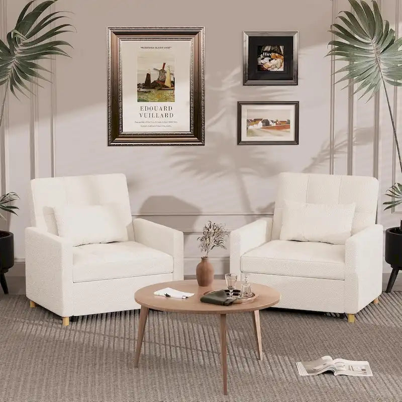 AECOJOY 3-in-1 Convertible Sleeper Sofa Chair with Pillow and Adjustable Backrest - image 20