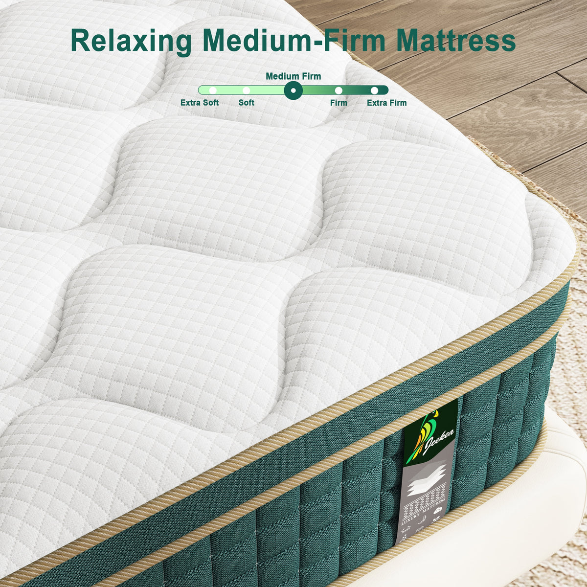 Full Size Mattress in a Box - 10 Inch Full Size Memory Foam Mattress - Hybrid Mattress Full for Back Pain Relief - Medium Firm Full Bed Mattress with Motion Isolation & Strong Edge Support - image 7