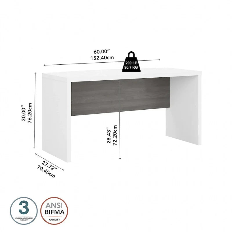 Bush Business Furniture Echo 60W Bow Front Desk - image 32