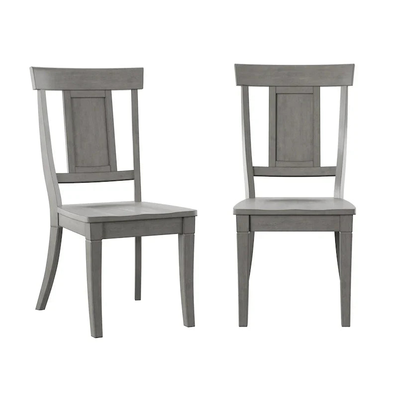 Set of 2 Ronda Wooden Dining Chairs with Panel Back - image 2