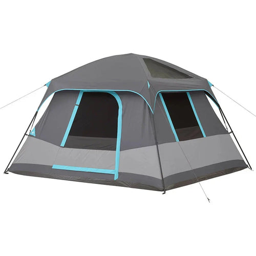 10' x 9' 6-Person Dark Rest Cabin Tent w/Skylight Ceiling Panels, 15.4 lbs