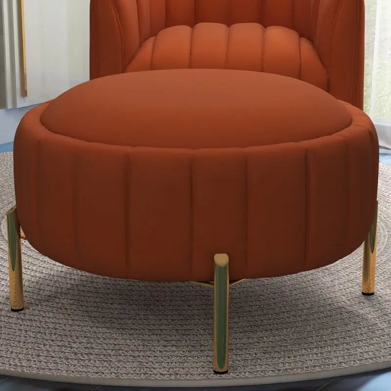 Swivel Accent Chair with Ottoman Set and Upholstered Cushion - image 31