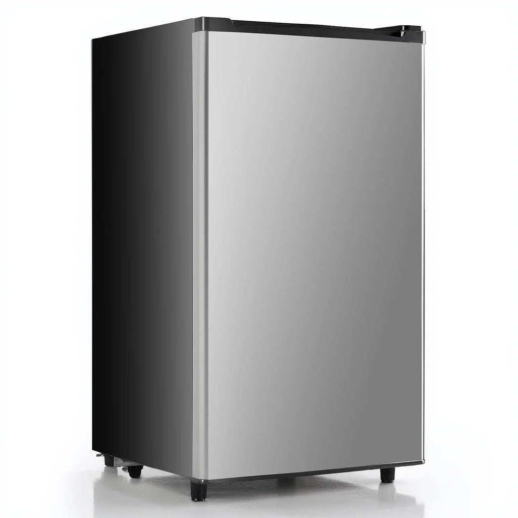 TINKLE WELL 3.2 Cu Ft Mini Fridge with Freezer, Compact Single Door Refrigerator, Energy Efficient, Low Noise, Adjustable Thermostat for Bedroom, Dorm, Office, silver - image 3