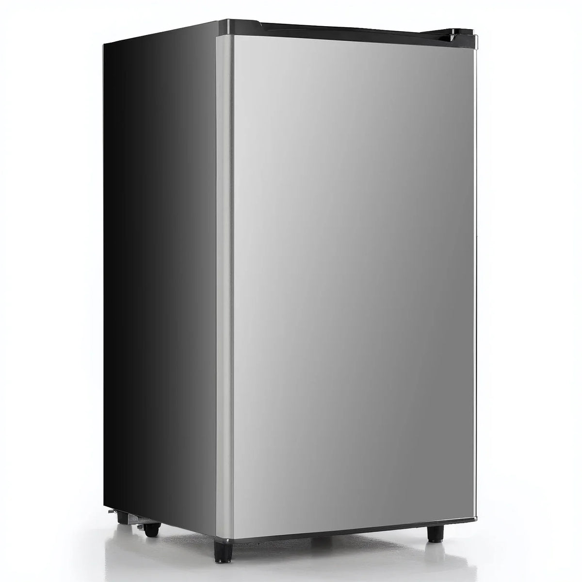 TINKLE WELL 3.2 Cu Ft Mini Fridge with Freezer, Compact Single Door Refrigerator, Energy Efficient, Low Noise, Adjustable Thermostat for Bedroom, Dorm, Office, silver - image 3