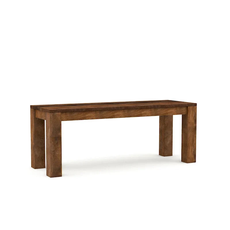 Anaisha Rustic Solid Mango Wood Dining Bench - Furniture of America - image 10