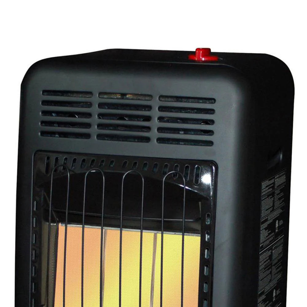 Portable Propane Radiant Heater by Brand Name, 18,000 BTU, Outdoor Use, Includes Regulator & Hose, Safety Features, Mobile Cabinet Design - image 3