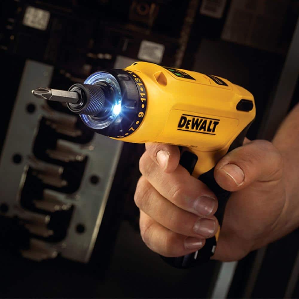 8V MAX Cordless Gyroscopic Screwdriver with Adjustable Handle. (2) 1.0Ah Batteries. Charger. and Bag DCF680N2 - image 8
