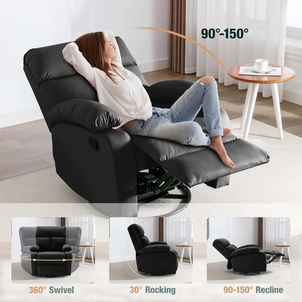 Small Swivel Rocker Recliner Chair for Compact Spaces - image 35
