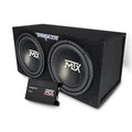 MTX 12" 1200W Dual Loaded Car Subwoofer Audio, Sub Box, Amplifier and Amp Kit - image 1