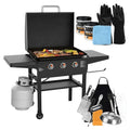 Griddle 2080 with Hood XL Griddle Original 3-Burner Outdoor Flat Top Grill,Griddle Accessories, Seasoning, and Wholesalehome 