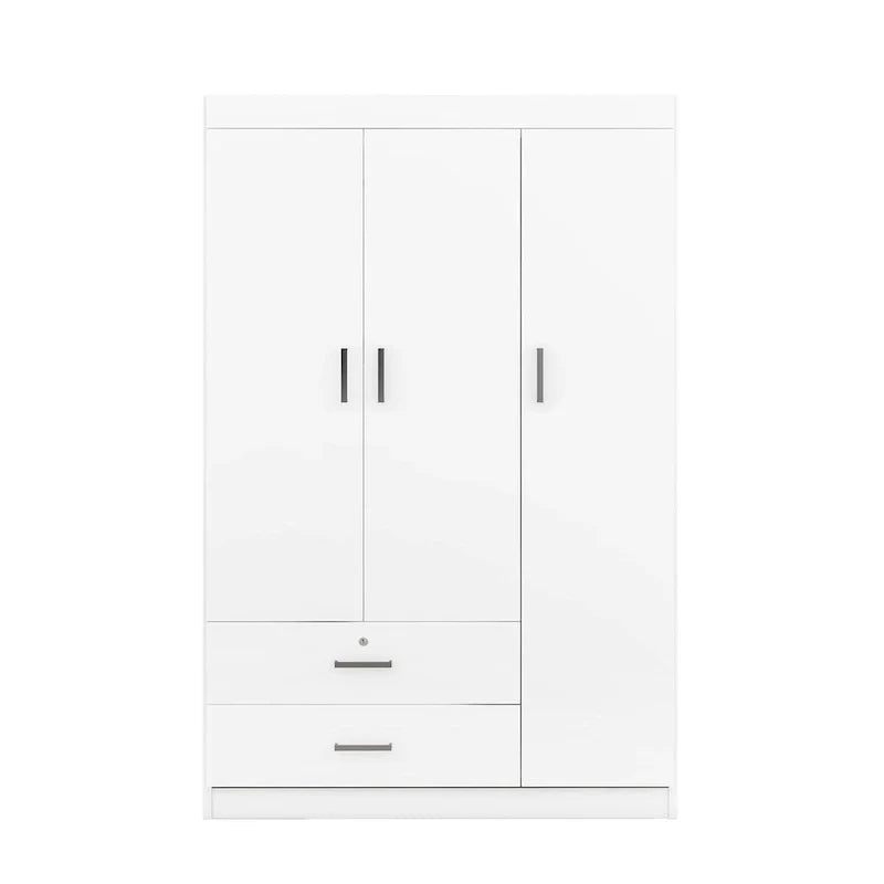 3-Door Wardrobe with 2 Drawers - image 8