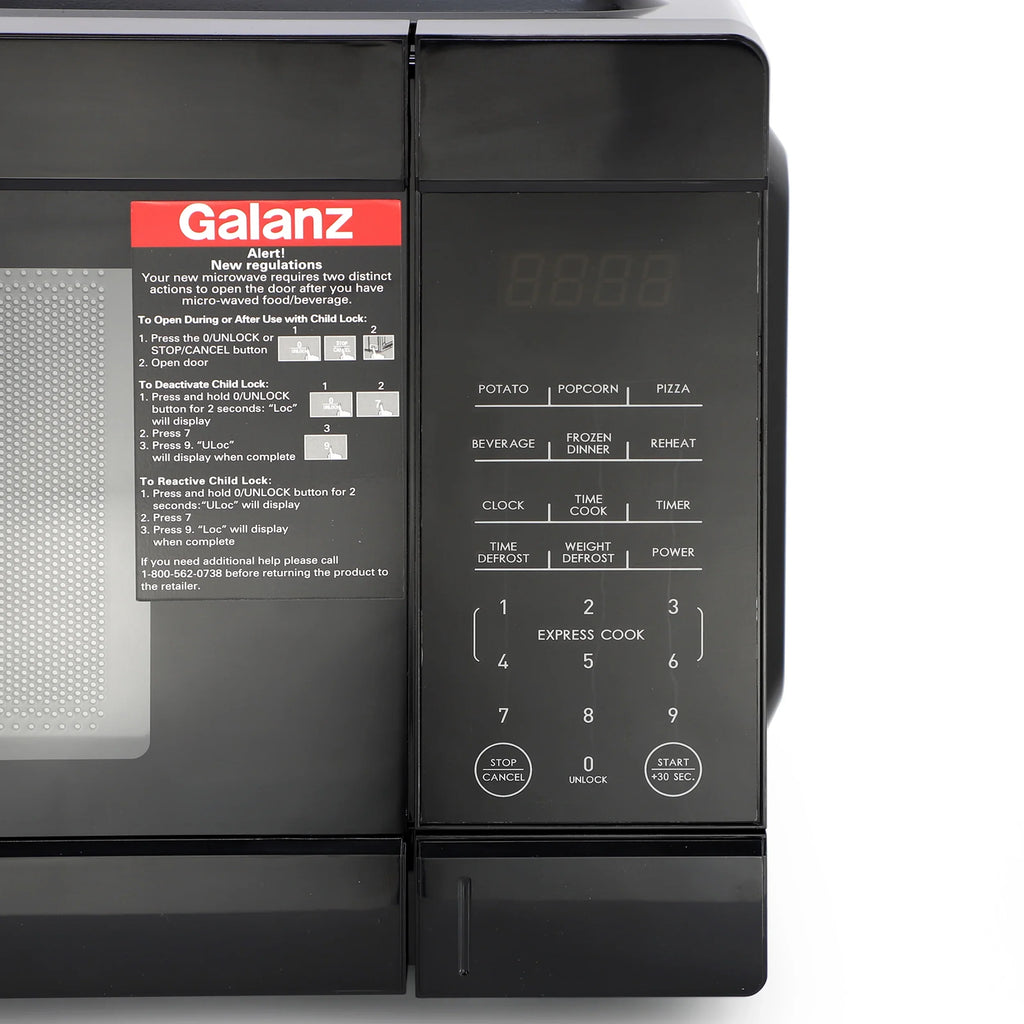 Galanz 1.1 Cu Ft. 1000 Watt Counter Top Microwave Oven in Black - image 5