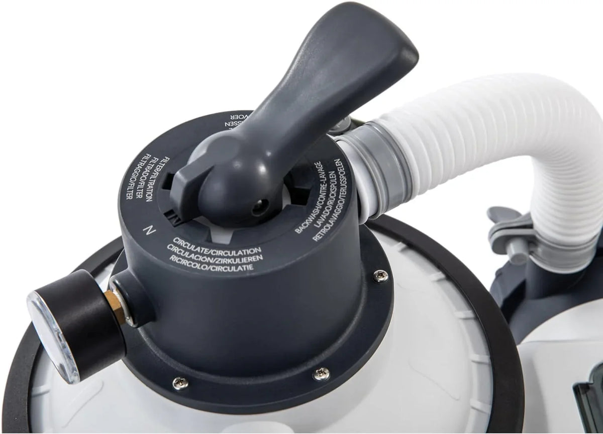Intex 26651EG Krystal Clear 16 Inch 3,000 GPH Above Ground Pool Sand Filter Pump with Automatic Timer, GFCI, and 6 Function C