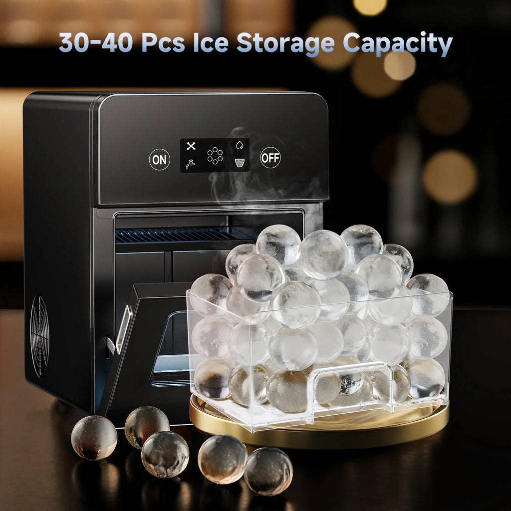 Simzlife Sphere Ice Maker, 10 Pcs/Hour, 150 Pcs/Day, Clear Ice Ball Maker with Enhanced Insulation, with LCD Touch - image 8