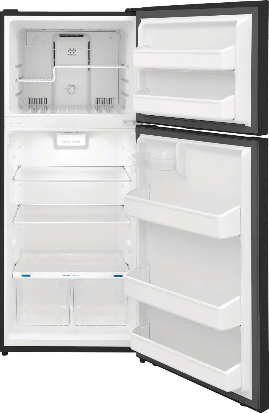 Frigidaire 17.6 Cu. Ft. Top Freezer Refrigerator, Black - image 4