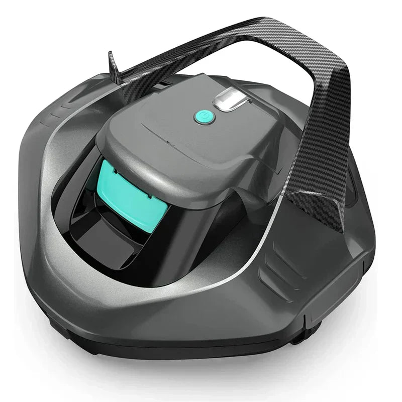 Cordless Robotic Pool Cleaner, Pool Vacuum Lasts 90 Mins, LED Indicator, Self-Parking, Ideal for Above/In-Ground Flat Pools u