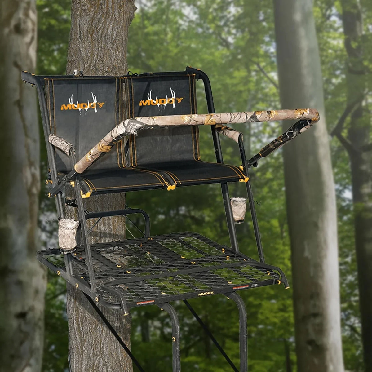 MUDDY Nexus XTL Ladder Tree Stand, 20ft, 500lb Capacity, 2-Person - image 4