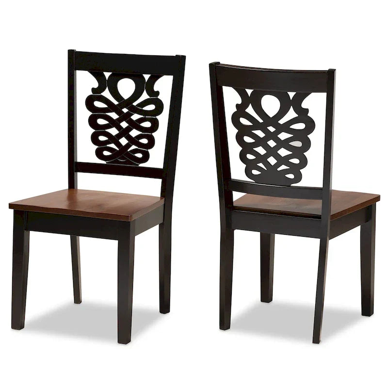 Gervais Modern Transitional 2-Piece Dining Chair Set - image 2