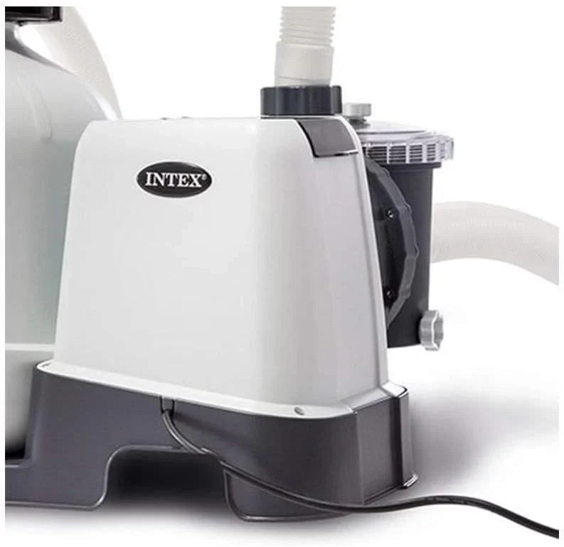 Intex 26651EG Krystal Clear 16 Inch 3,000 GPH Above Ground Pool Sand Filter Pump with Automatic Timer, GFCI, and 6 Function C