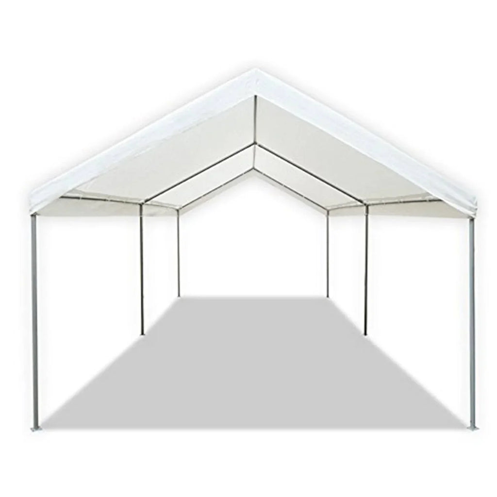 Caravan Canopy Sports Domain Caravan Portable Garage Heavy Duty Shelter, White
