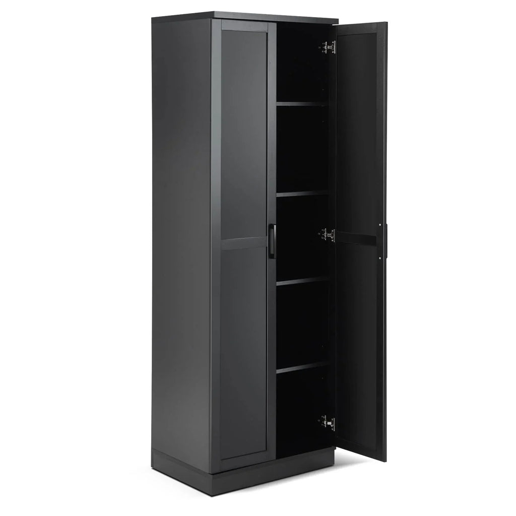 Giantex 178 cm Kitchen Pantry Cabinet, Utility Storage Cabinet w/ 2 Doors & 5 Shelves - image 2