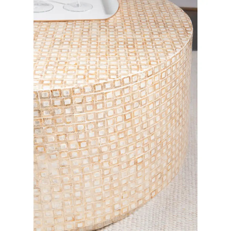 Capiz-Inspired Mosaic Coffee Table - image 6