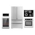 Cosmo 5 Piece Kitchen Appliance Package With 30" Electric Cooktop 24" Single Electric Wall Oven 30" Over-the-range Microwave French Door Refrigerator & 24" Built-in Fully Integrated Dishwasher - image 1