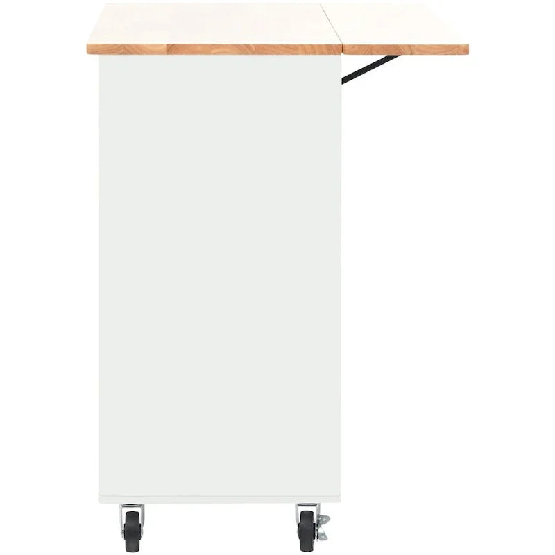 Merax Spacious Kitchen Island Cart with Adjustable Shelf and Dual Drawers - image 18