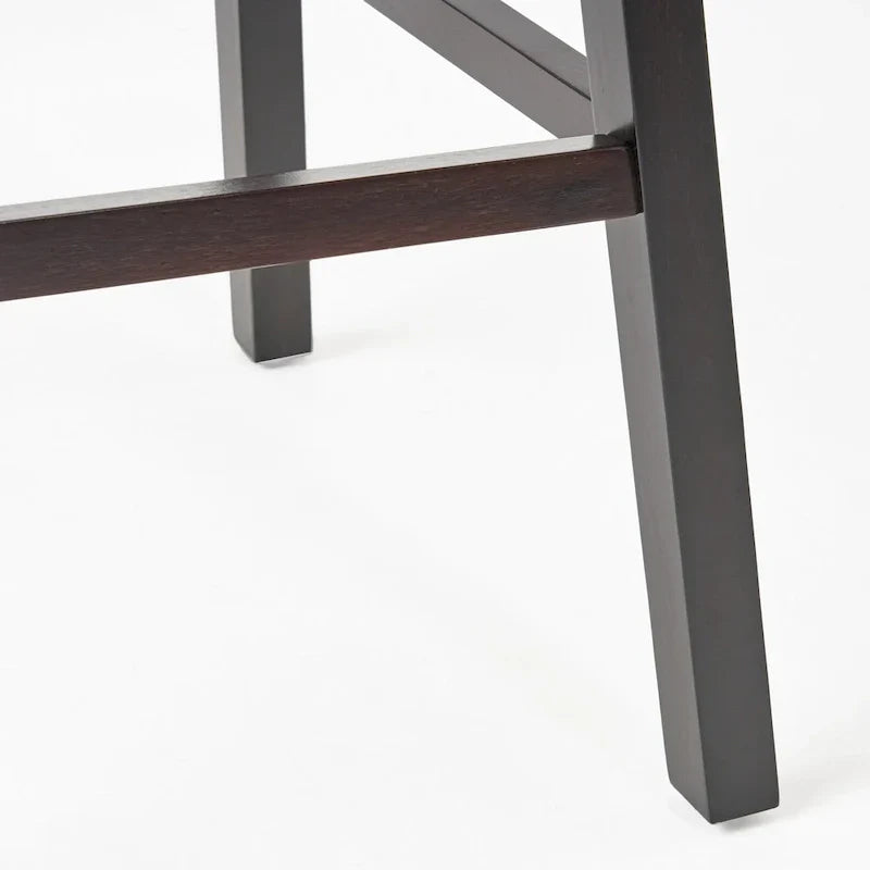 Swivel Bar Stool Set with Tufted Upholstered Seat and Wooden Frame - image 13