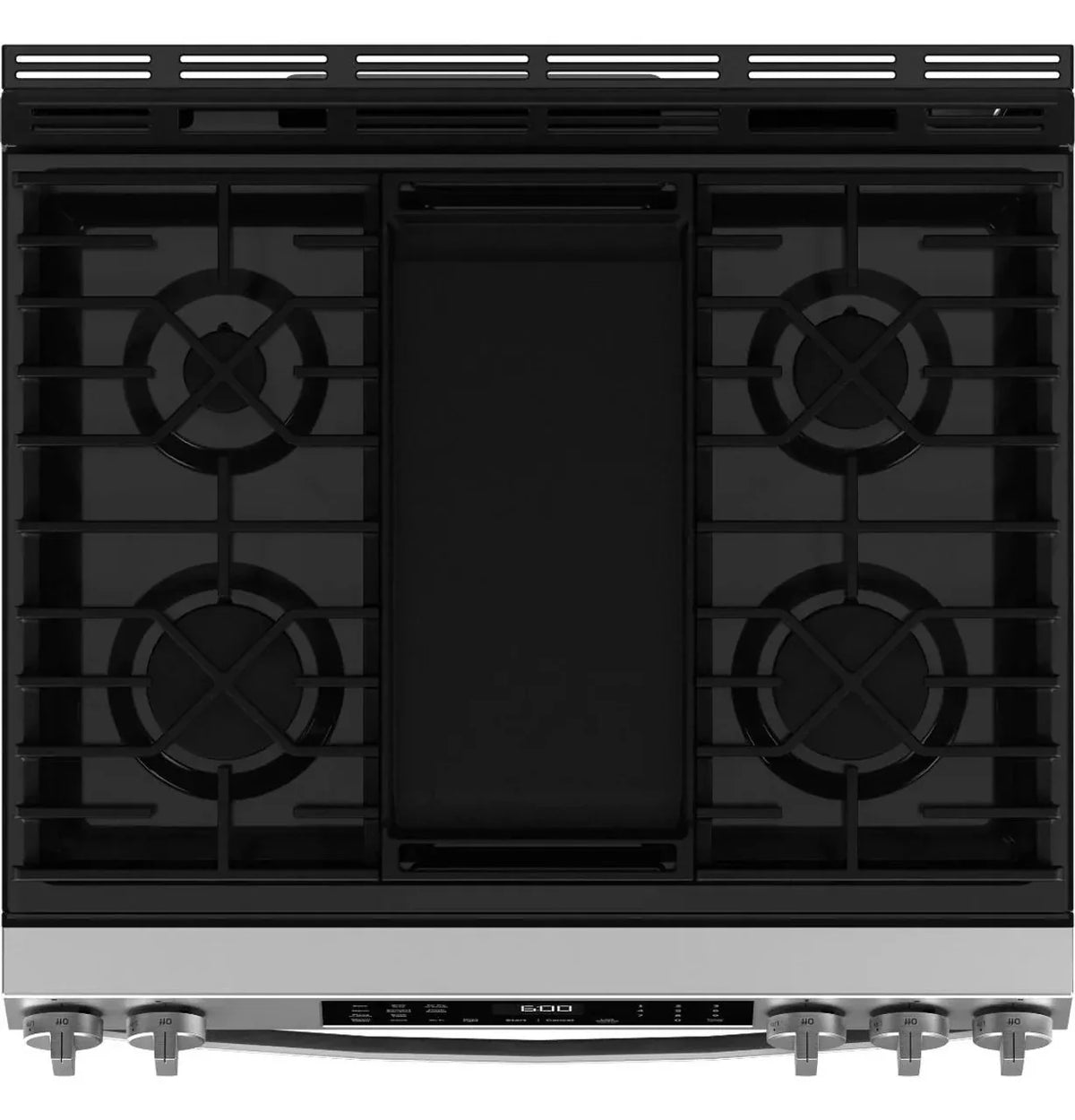 General Electric 30 in Slide-In Double Oven Gas Range in Silver - image 4