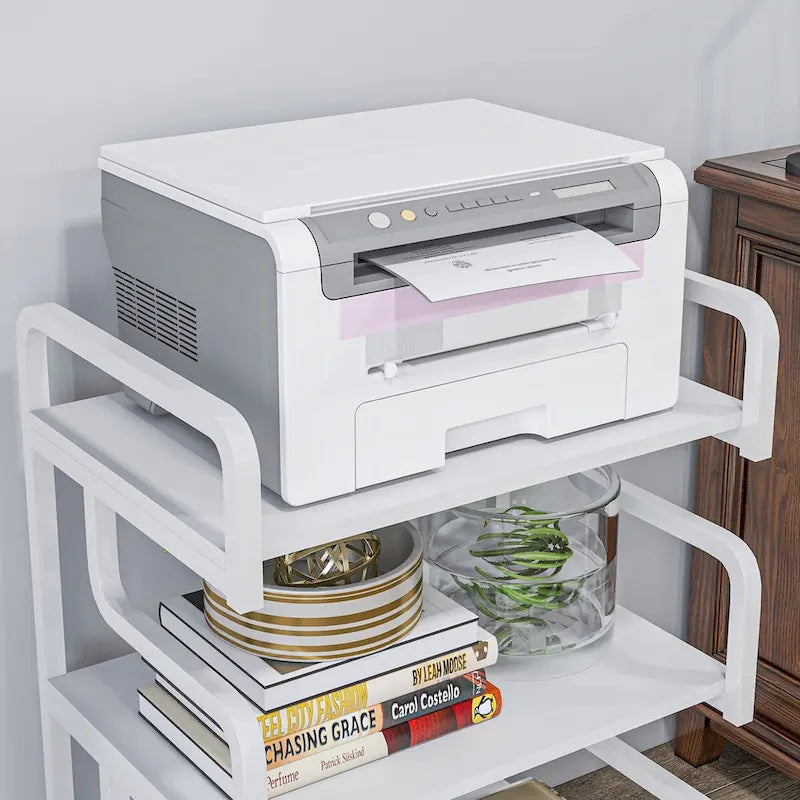 HOMCOM Industrial 3-Tier Printer Stand with Storage - Versatile Metal Rack for Home Office - image 11